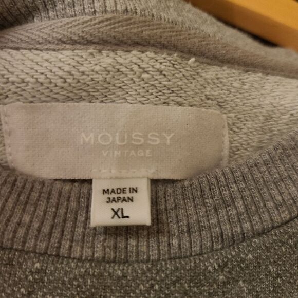 Moussy Vintage Grey Sweatshirt Size L XL - Picture 3 of 12